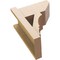 Ekena Millwork 8-in W x 14-in D x 18-in H Balboa Slat Rough Cedar Woodgrain TimberThane Outlooker, Primed Tan OUTUR080X14X18BOA24RCPR - alternate 2